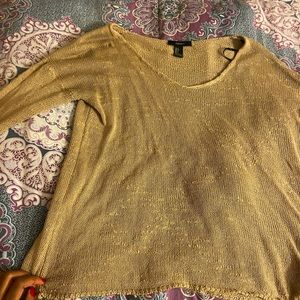 Knit v-neck tunic sweater